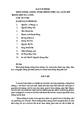 Bài tập nhóm môn phòng chống tham nhũng tiêu cực, lãng phí trong khu vực công | Học viện Hành chính Quốc gia