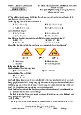 Đề giữa học kì 1 Toán 6 năm 2024 – 2025 phòng GD&ĐT Lập Thạch – Vĩnh Phúc