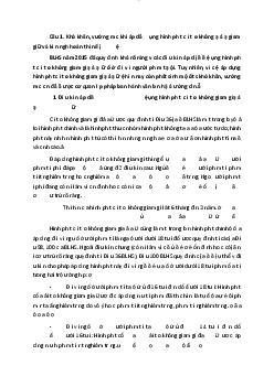 Bài tập học phần Luật hình sự của trường đại học Luật Hà Nội