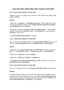 Soạn bài Thực hành tiếng Việt trang 44 | Ngữ văn 11 Cánh diều