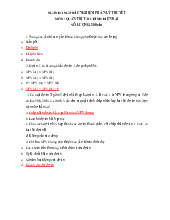 Tổng hợp Câu hỏi trắc nghiệm môn Quản trị tài chính hiện đại | Đại học Thăng Long