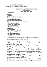 Đề cương học kì 1 Toán 7 năm 2025 – 2026 trường THCS Nguyễn Bỉnh Khiêm – Hà Nội