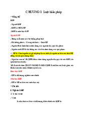 Tài liệu Chương 1 Luật Hiến Pháp | Trường Đại học Luật,  Đại học Quốc gia Hà Nội