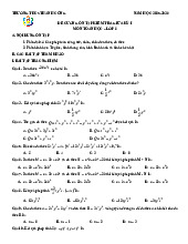 Đề cương giữa kỳ 1 Toán 8 năm 2025 – 2026 trường THCS Thành Công – Hà Nội