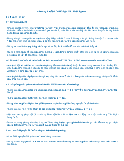 Câu hỏi trắc nghiệm ôn tập môn Lịch sử đảng