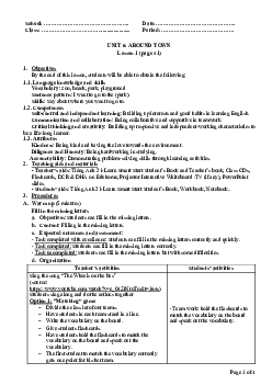 Unit 6: U6L1B | Giáo án Tiếng Anh 2 sách i-Learn Smart Start (Cả năm)