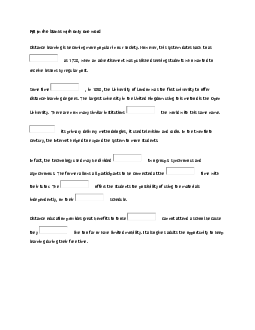 Tuyển tập CPE Open Cloze tests
