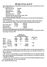 Bài tập Kế toán quốc tế | Đại học ngân hàng Thành phố Hồ Chí Minh