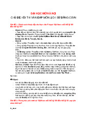 Câu hỏi vấn đáp lịch sử đảng - Công nghệ thông tin | Đại học Mở Hà Nội