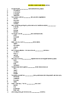 MULTIPLE CHOICE QUESTIONS - Bài tập bồi dưỡng đội tuyển Tiếng Anh lớp 11