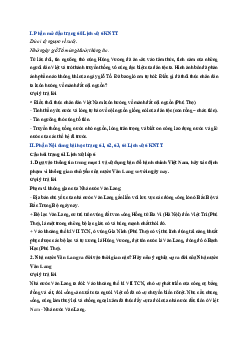 Giải sách giáo khoa môn Lịch sử 6 Bài 14 Nhà nước Văn Lang - Âu Lạc | Kết nối tri thức