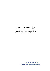 Bài giảng môn Nhập môn Quản lý dự án | Học viện Công Nghệ Bưu Chính Viễn Thông