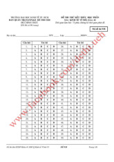 Đề thi thử kết thúc học phần UEH | Đại học Kinh tế Thành phố Hồ Chí Minh