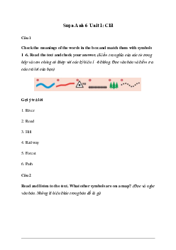 Giải Tiếng Anh 6 Unit 1: Clil - Friends Plus