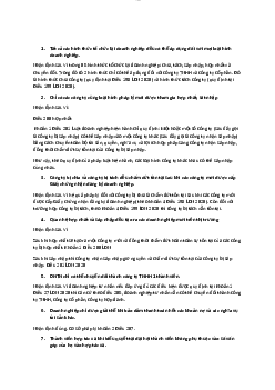 Bài tập nhận định đúng sai chương 7 luật doanh nghiệp