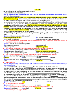 Đề thi tuyển sinh lớp 10 THPT năm học 2022-2023 môn Tiếng Anh (không chuyên) - Sở Giáo dục và Đào tạo Cần Thơ có đáp án và giải thích chi tiết