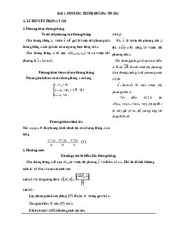 Các dạng bài tập VDC phương trình đường thẳng Toán 12