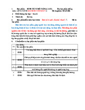 Khung chương trình Vĩ mô nâng cao - Môn Kinh tế vĩ mô - Đại Học Kinh Tế - Đại học Đà Nẵng