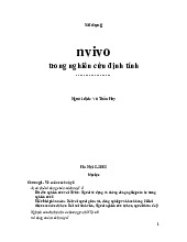 Sử dụng nvivo trong nghiên cứu định tính | Học viện Báo chí và Tuyên truyền