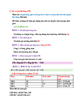 Chương 11 Chỉ số giá tiêu dùng CPI và tỉ lệ lạm phát