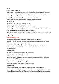 Bài tập trắc nghiệm ôn tập môn Triết học Mác - Lenin đề số 5 có đáp án | Học viện Công nghệ Bưu chính Viễn thông