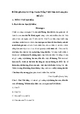 Đề thi giữa học kỳ 1 môn Tiếng Việt lớp 5 năm học 2024 - 2025 - Đề số 4 | Bộ sách Chân trời sáng tạo