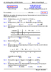 Bộ đề thi thử cuối học kì 1 Toán 11 năm học 2025 – 2026 – Chu Hoàng Minh