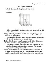 Bài tập kinh tế vĩ mô chương 1 - Môn Kinh tế vĩ mô - Đại Học Kinh Tế - Đại học Đà Nẵng