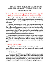 Phân tích con đường đi lên CNXH của cách mạng VN môn Chủ nghĩa xã hội khoa học | Học viện Ngân hàng