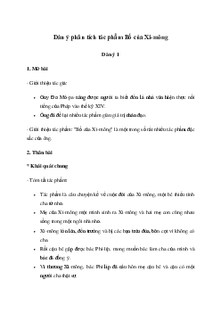 Phân tích tác phẩm Bố của Xi-mông - Chân trời sáng tạo