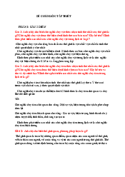 Đề cương ôn tập môn Triết học Mác Lê-nin | Học viện Chính sách và Phát triển