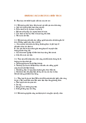 Chương 1 & 2 Bài tập Bản chất Kiểm toán -  Nguyên lý kế toán | Đại học Kinh Tế Quốc Dân