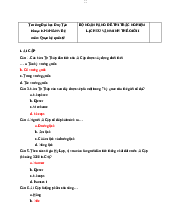 Trắc nghiệm môn học - Lịch sử Đảng Cộng sản Việt Nam | Trường Đại học Hà Nội
