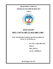 Đặc điểm kinh tế của thời kỳ quá độ lên chủ nghĩa xã hội.Liên hệ với Việt Nam hiện nay | Bài tập lớn môn Chủ nghĩa xã hội Neu