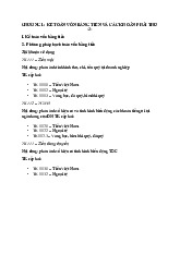 chương 1 kế toán vốn bằng tiền và các khoản phải thu 2 môn Kế toán tài chính    | Học viện Nông nghiệp Việt Nam