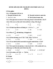 Đề thi giữa học kỳ 1 môn Toán lớp 5 năm học 2024 - 2025 | Bộ sách Chân trời sáng tạo