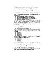 Đề Thi Trắc Nghiệm môn Tư tưởng Hồ Chí Minh | Trường Đại học Mở Thành phố Hồ Chí Minh