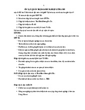 Đề cương ôn tập cuối kì | Quản trị lữ hành | Đại học Tôn Đức Thắng