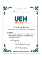 Tiểu luận thống kê ứng dụng kết thúc học phần | Đại học Kinh tế Thành phố Hồ Chí Minh