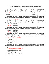 LUẬT TỔ CHỨC CHÍNH QUYỀN ĐỊA PHƯƠNG 2015, SỬA ĐỔI 2019 - TÓM TẮT CÂU HỎI | Môn Pháp luật đại cương - Học viện Hành chính Quốc gia
