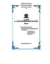 Tiểu luận Nghệ Thuật Lãnh Đạo: Phong Cách Lãnh Đạo Độc Đoán - CKT Tanh