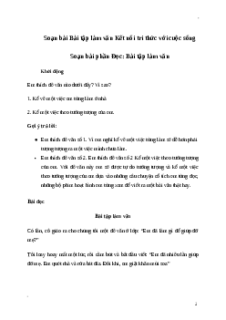 Soạn bài: Bài tập làm văn Tiếng Việt 3 | Kết nối tri thức