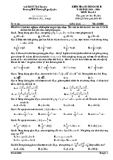 Đề cuối kì 2 Toán 12 năm 2024 – 2025 trường THPT Lương Ngọc Quyến – Thái Nguyên