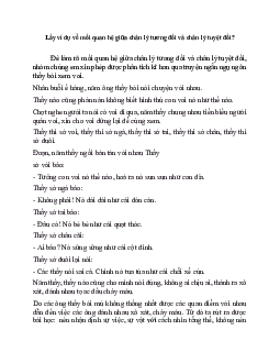 Lấy ví dụ về mối quan hệ giữa chân lý tương đối và chân lý tuyệt đối học phần Luật hành chính