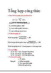 Tổng hợp công thức kinh tế vĩ mô | Kinh tế vĩ mô | Trường Đại học kinh tế Thành Phố Hồ Chí Minh