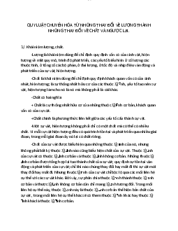 Tài liệu ôn tập Triết học Mác - Lênin | Trường Đại học CNTT Thành Phố Hồ Chí Minh
