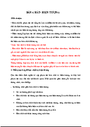 Bản chất, hiện tượng, cặp phạm trù - Triết học Mác - Lênin | Trường Đại học Vinh