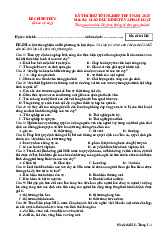 Đề thi thử tốt nghiệp THPT 2025 môn Giáo dục Kinh tế và Pháp luật trường THPT Giáp Hải, Bắc Giang