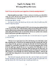 Đề cương triết học Mác Lenin  | Đại học Nội Vụ Hà Nội