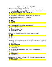 TOP câu hỏi trắc nghiệm Môn Cơ sở dữ liệu | Đại học Bách Khoa Hà Nội